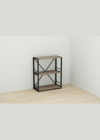 Етажерка 3/60 Серії Коннект 73x60x28 чорний ДСП 16мм (FRD-104258) Ferrum-decor (353500372)