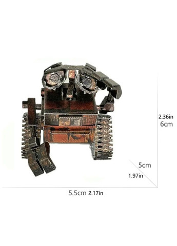 Металлический 3D конструктор Робот ВАЛЛ‑И, пазл для подростков и взрослых, развивающий коллекционный набор No Brand (364191404)