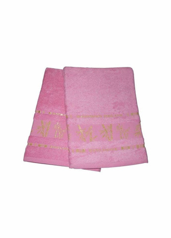 Gursan рушник махровий bamboo — 50*90 рожевий рожевий виробництво -