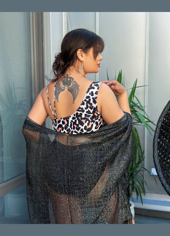 Чорний літній купальник роздільний Liton