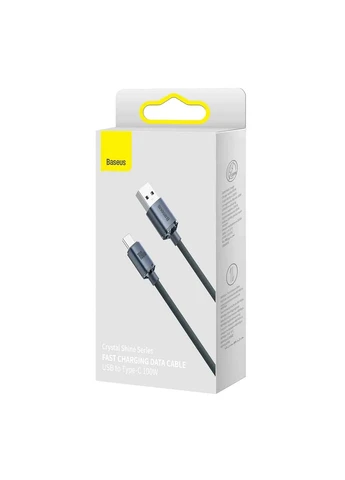 Кабель Fast Charging Data Cable USB to Type-C 100W 1.2m Baseus Crystal Shine Series (385619228)