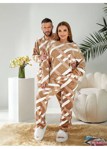 Бежева піжама унісекс мʼякий плюш,туреччина,дуже тепла,штани та кофта Україна