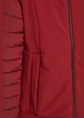 Красная зимняя бордовая куртка woman jacket long zip hood CMP