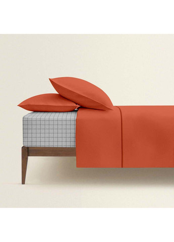 Двоспальна постіль з простирадлом на гумці Rust 180х220 см Cosas (307387982)