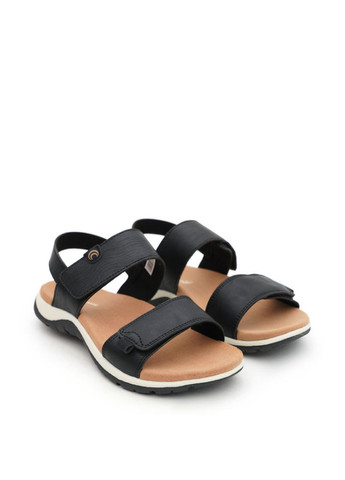 Черные женские сандалии 128054-99 черный искусство. кожа Outventure