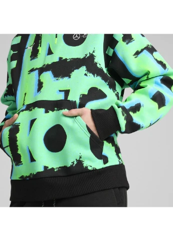 Худи Mercedes-AMG Petronas F1® Neon Energy All-Over Print Hoodie Men Puma (312233616)