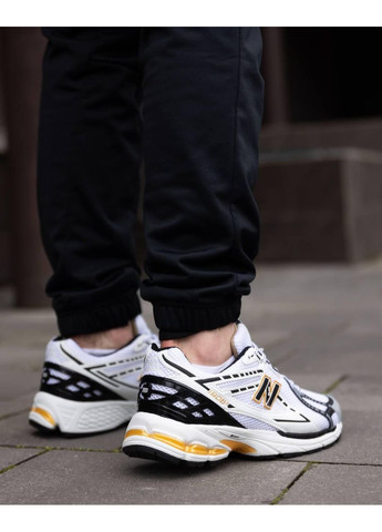 Чорні Осінні кросівки чоловічі new balance 1906r white gold silver black нью беланс 1906r No Brand