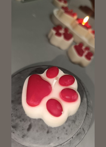 Свічка Лапка із соєвого воску 40 г Hand Made (323141412)