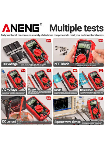 Цифровой мультиметр ANENG SZ308, тестер. No Brand (298867327)