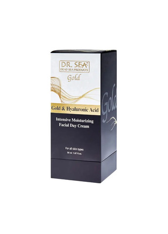 Dr. Sea Интенсивный и увлажняющий дневной крем для лица Dr.Sea с золотом и гиалуроновой кислотой, 50 мл — Крем, Израиль (303621342)