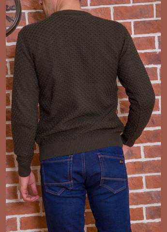 Оливковий (хакі) зимовий светр чоловічий, колір чорний, Ager