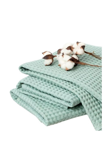Рушник вафельний для ванної 70х140 см м'ятний TC303375790 TURComFor м'ятний