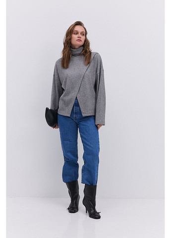 Женская кофта из трикотажа в рубчик спереди на запах Arjen (363173458)