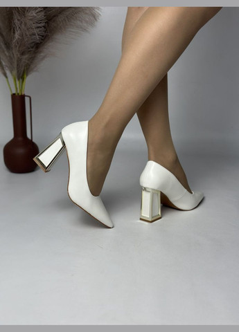 No Brand Женские белые туфли лодочки на удобном каблуке лодочки белый з искусственная кожа, — всесезон (327240152)