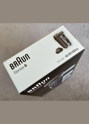 Электробритва Series 6 60b1200s для сухого и влажного бритья Braun (280265880)