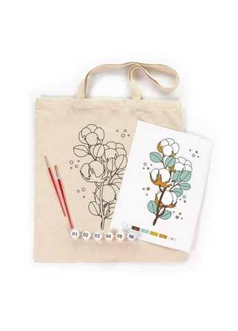Набор для творчества экосумка-раскраска "Хлопок" N0003619, 38х42 см Rosa (341536968)