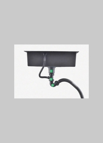 Кухонна мийка біла під стільницю 1 мм з нержавійки Nett NW-5742 (330032784)