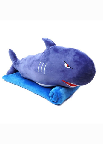 Плед-подушка игрушка 3в1 акула 70см No Brand (292867341)