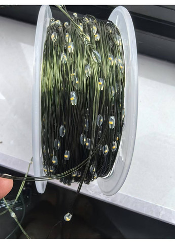 Гирлянда Роса 60 м медный зеленый провод USB, Пульт, 600 LED, теплый белый (желтый) No Brand (368150444)