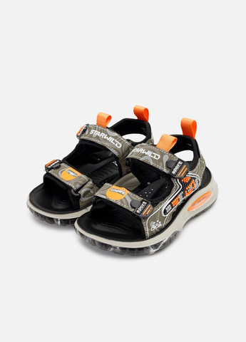 Хаки босоножки для мальчика, на каблуке цвет хаки цб-00266338 No Brand