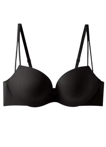 Чёрный бралетт женский формованный бюстгальтер с эффектом push up perfect summer (1863 01) 70 Macarena без косточек