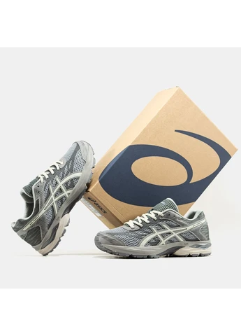 Сірі кросівки чоловічі asics gel-flux 4 grey | асікс гель-флюкс 4 сірі демісезон No Brand