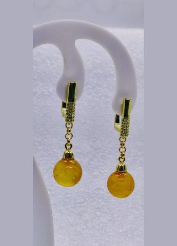 Серьги 3145 из натурального янтаря MINOV (315703279)