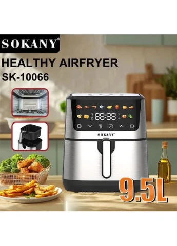 Аерофритниця електрична Sokany SK-10066 Електрична фритюрниця без олії з таймером / Аерогриль 9.5 л 2400 Вт Canon (403374472)