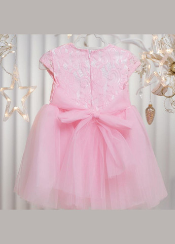 Розовое платье праздничное для девочки розовое с болеро No Brand (359472858)