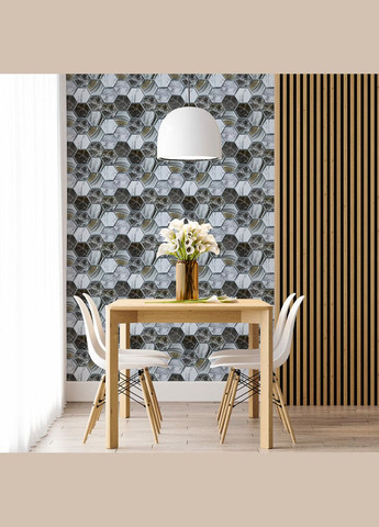 Декоративна ПВХ плитка на самоклейці соти 280х300х5мм, ціна за 1 шт. (СПП-500) SW-00000524 Sticker Wall (315790824)