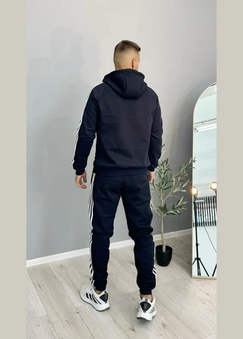 Спортивный костюм унисекс с капюшоном adidas черный No Brand (353849053)
