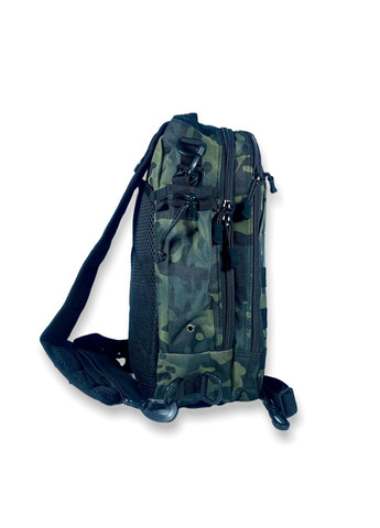 Сумкарюкзак, слинг, через плечо, два отдела, карман на обороте, размер: 38*22*14 см, камуфляж зеленый Xiu Xian Bag (285814970)