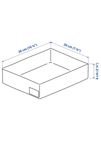 Органайзер ІКЕА STUK 26х20х6 см (80507401) IKEA (267897998)