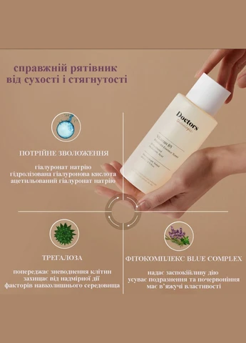 Тонер – эссенция увлажняющий с Д-пантенолом для лица Vitamin B5 Moisture Essence Toner Doctors (341330543)