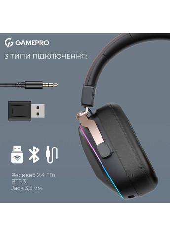 Гарнитура Asgard Valkyria RGB Tri-Mod (HSW249) GAMEPRO (340405467)