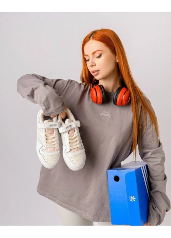 Світло-рожеві кросівки white pink new No Brand Forum 84 Low