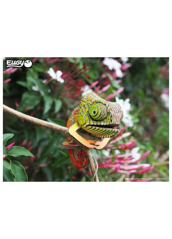 Пазл (XEG-075) Eugy 3D Зоопарк Хамелеон (366153604)