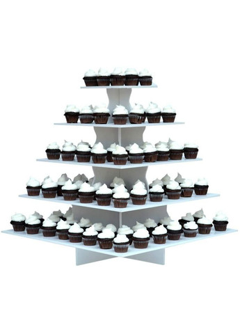 Подставка для десертов из дерева Брауни зефир (КИП-000420) No Brand (327846227)