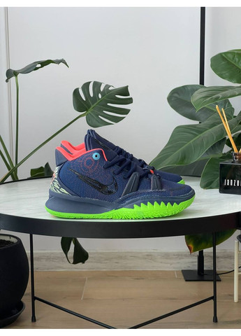 Темно-синие демисезонные кроссовки мужские nike kyrie 7 anime | найк кайри 7 аниме темно-синие No Brand