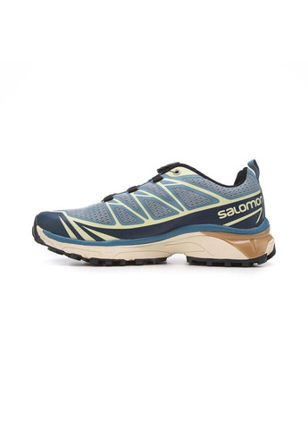 Бежевые демисезонные кроссовки мужские salomon xt-6 lab boa beige blue саломон xt-6 No Brand