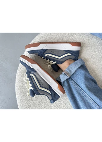 Синій кеди чоловічі vans hylane nineties navy blue ванс хайлейн сині демісезон No Brand