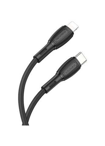 Кабель із швидкою зарядкою Type-C to Lightning Apple BX86 |1м/PD20W| Чорний Borofone (337350404)