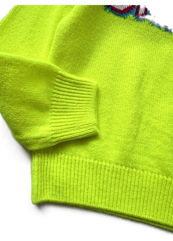 Салатовый зимний 2000-330 свитер унисекс салатово-жёлтый джемпер OVS