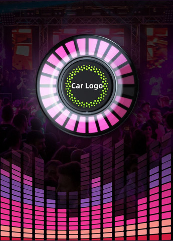 Ароматизатор в авто с эквалайзером, светодиодная подсветка в авто Volkswagen (330789094)