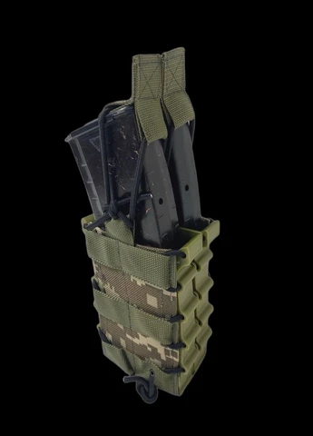 Подсумок для магазина АК открытый двойной с жестким боковым каркасом Пиксель Get’Man PDSMK-MRNN9KT-TP3-2-PXL (315932933)