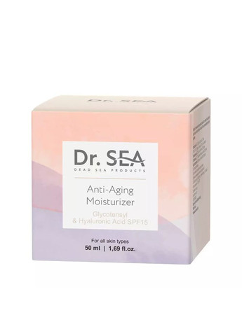 Dr. Sea Антивозрастной увлажняющий крем Dr.Sea с гликтензилом и гиалуроновой кислотой SPF15, 50 мл — Крем, Израиль (303402300)