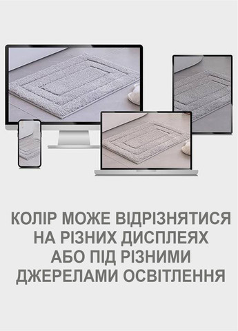Коврик для ванной комнаты - экстра мягкий, абсорбирующий, прочный, прорезиненный - 50 x 80 см Серый (2565088) Lovely Svi (302679089)