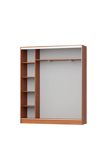 Шкаф-купе двухдверный Стандарт AL ДСП/Зеркало 170x45x210 см (MBS-2358) MebelStar (362373710)