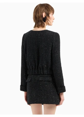 Черная юбка мини 9136570 чёрный 5p1856 Emporio Armani