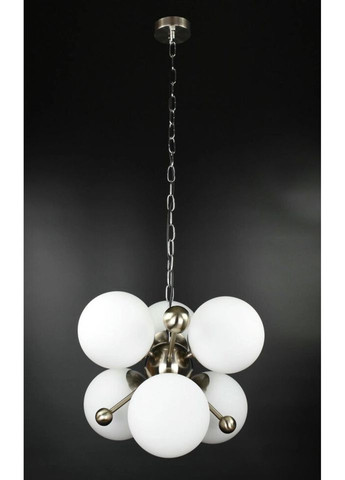 Люстра подвесная LOFT на 6 лампочек 26473 Хром 50-120х48х48 см. Sunnysky (335974929)